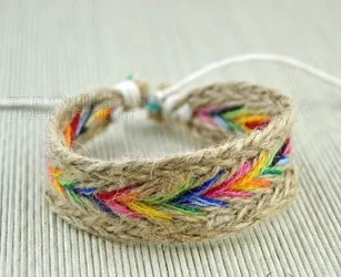 Diy Hemp Cord Bracelets Jewelry Hand Woven With Diy Hemp Cord Bracelets Jewelry Hand Woven With Beads Braided Friendship