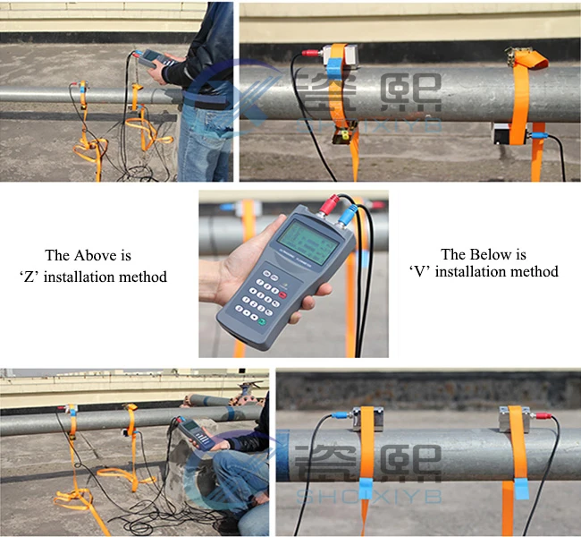 CX-HUFM-TDS-100H handable ultrasonic flow meter/ solenoid water flow control valve