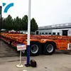 China Factory Tandem Axle Trailer 20Ft 40Ft 40 Ft Flatbed Container Semi Trailer