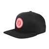 Custom Winter Leather Quilt Snapback Caps Black Leather Quilt 6 Panel Hat
