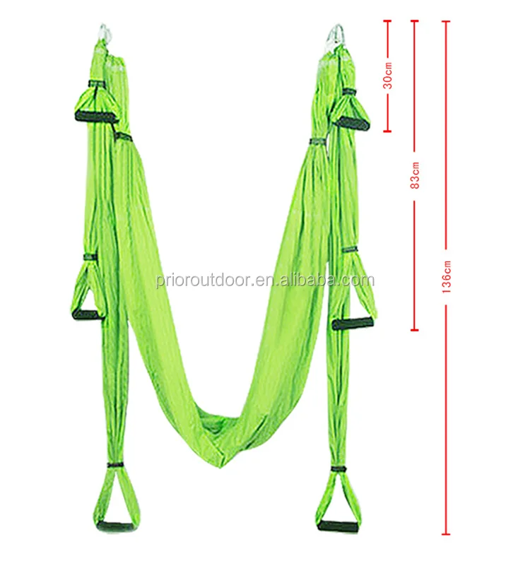 Wholesale Flying Antigravity yoga Swing, Aerial Yoga Hammock Yoga Inversion Sling Trapeze, Including 4 Carabiners 2 Daisy Chains