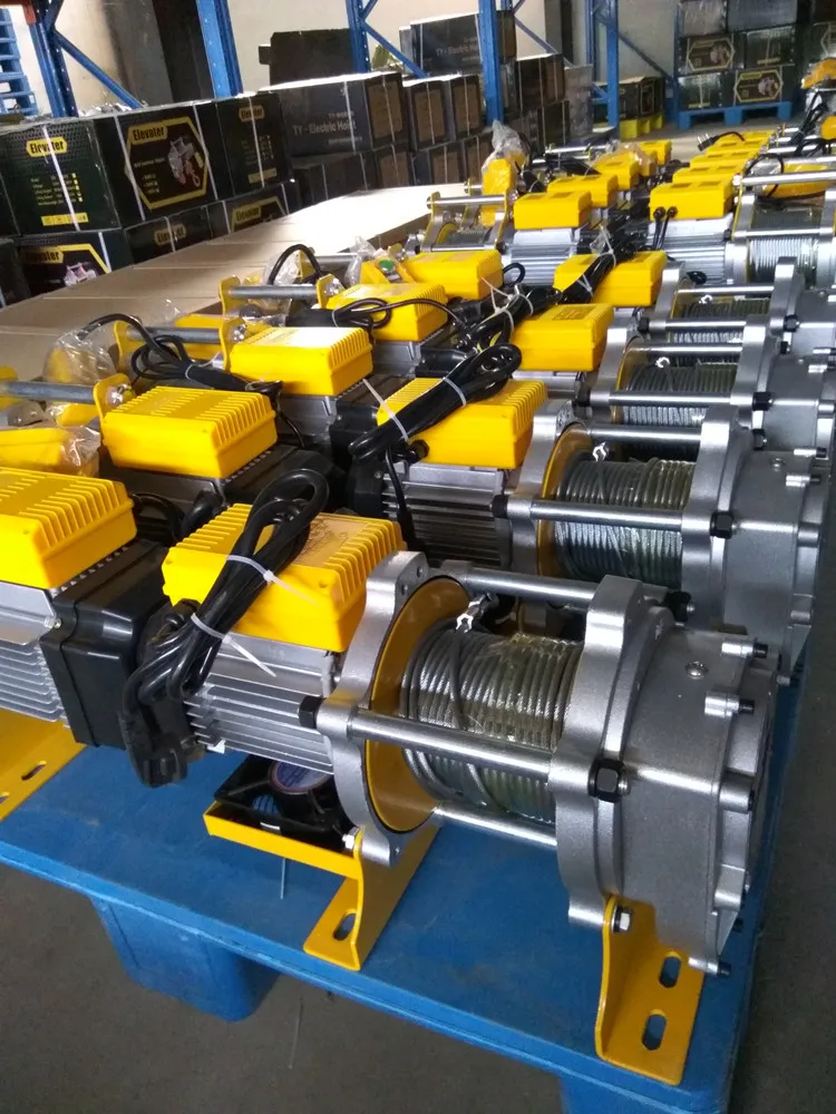 Kcd Upgraded Version 1 Ton Electric Mini Crane Construction Hoist Winch Small Engine Buy