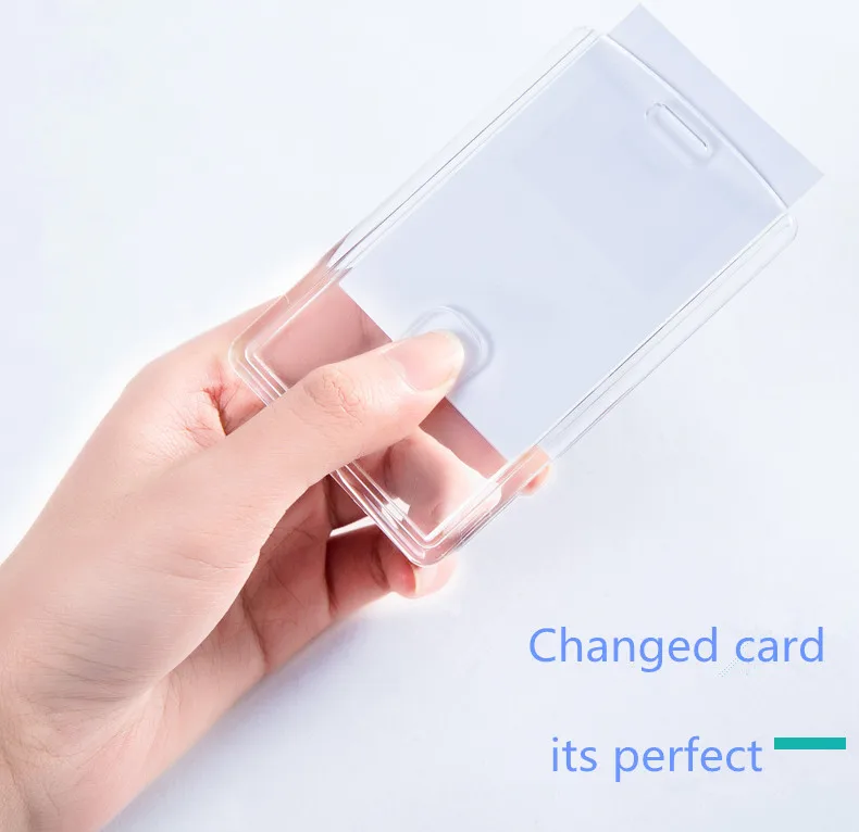 Reap Pmma Transparent Plastic Id/ic Card Holer,54x85mm,Vertical Or ...