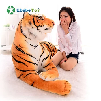 lifelike stuffed tiger