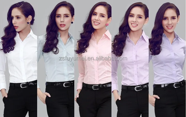 Long Sleeve Office Lady Shirt Women Las Formal Long Sleeve Office Lady Shirt Women Las Formal 2017