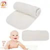Washable Reusable Baby Cloth Diaper Inserts 3 Layer Microfiber Cloth