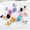 Creative metal candy colored bell keychain, hand-made DIY case accessories and accessories