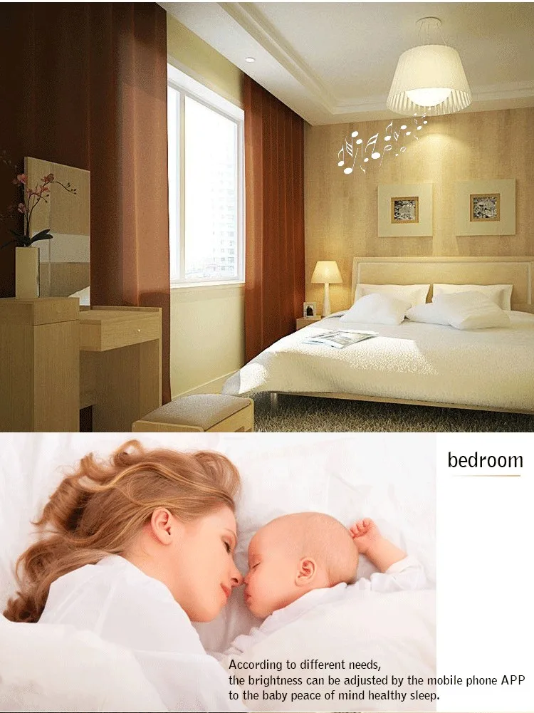 App control stereo sound system blue tooth speaker with led light bulb