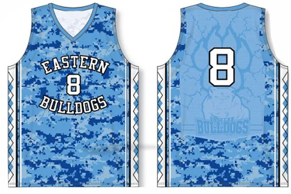 blue camouflage jersey