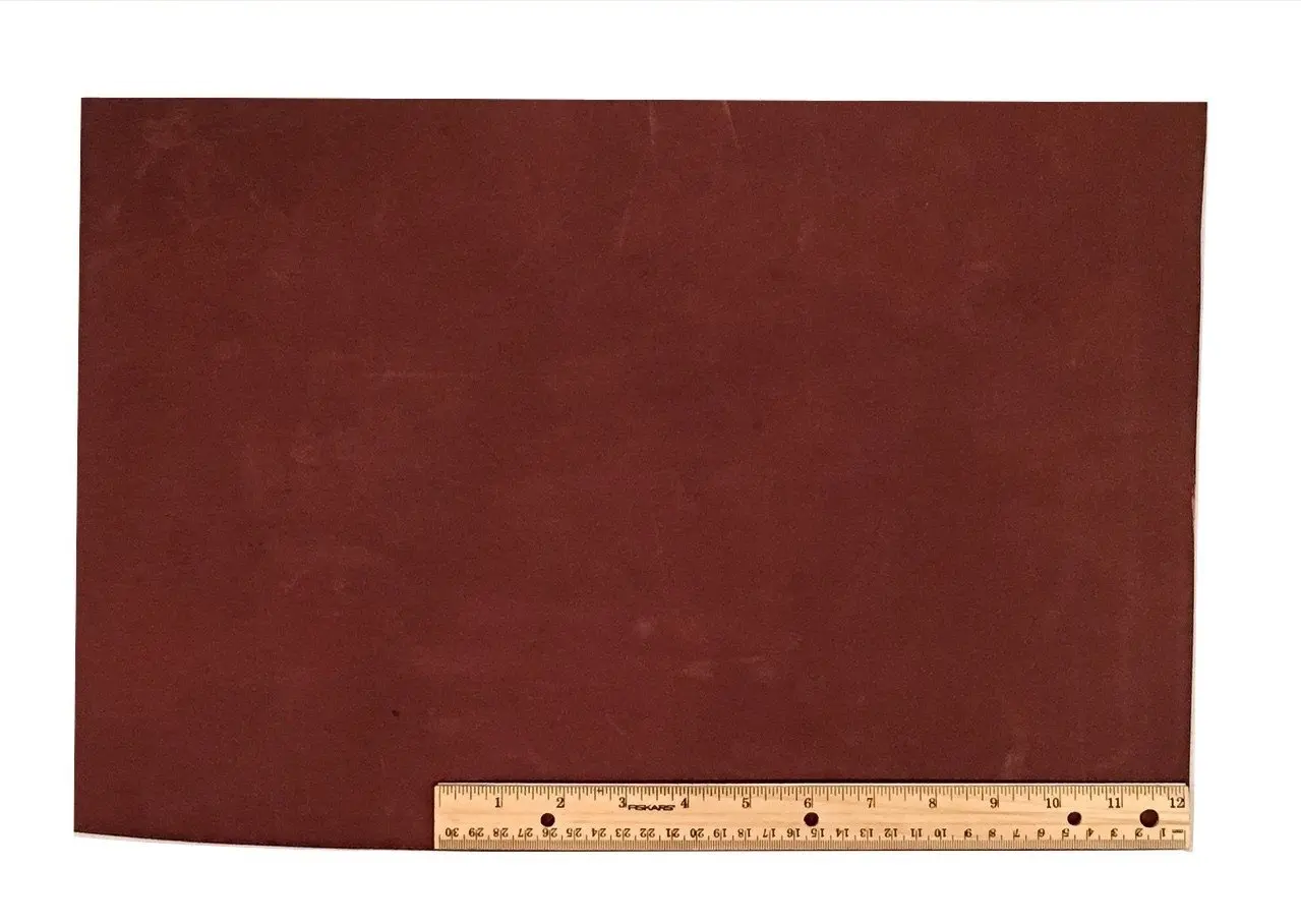 Scrap Lace Leather Medium Brown Cowhide 12" X 18" Piece