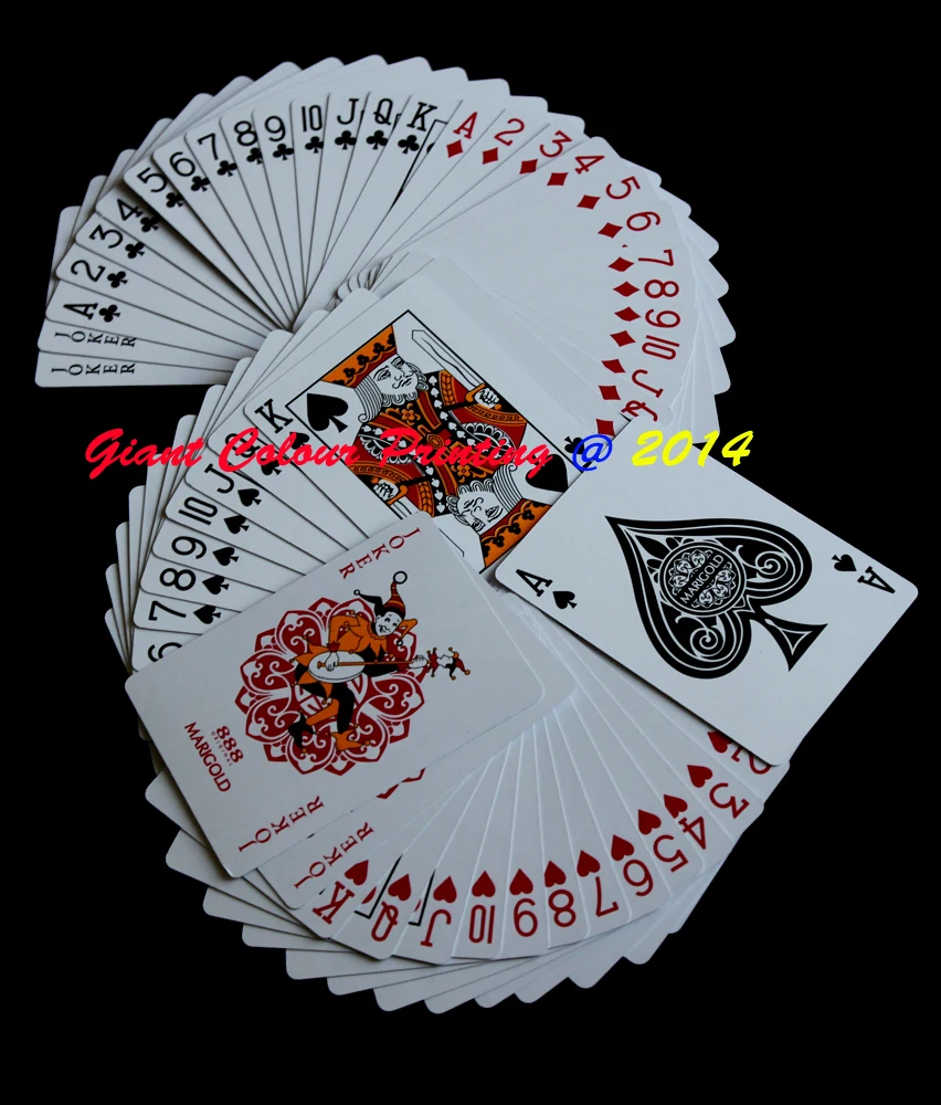 Poker Size Marigold 888 Paper Made Ultimate Kitty Game Cards Playing