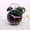 Bedroom metal mini double bell alarm creative garden small fresh desktop mini alarm clock