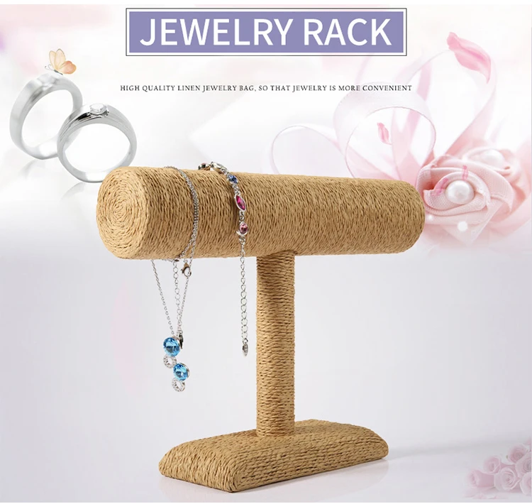 Digu Wholesale Flax Jewelry Display Stand High Quality Bracelet