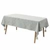 100% Polyester Jacquard Damask Tablecloth Elegant Table Covers For Banquet Wedding