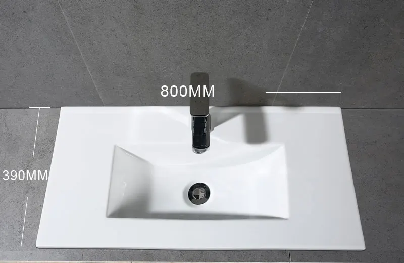 Project Bathroom Vanity Sinks Rectangular China Basin Above Counter