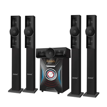 High Bass 5.1 Ch Tower Speakers Home Theater Surround Sound System With Amplifier Rm-9142-5h 