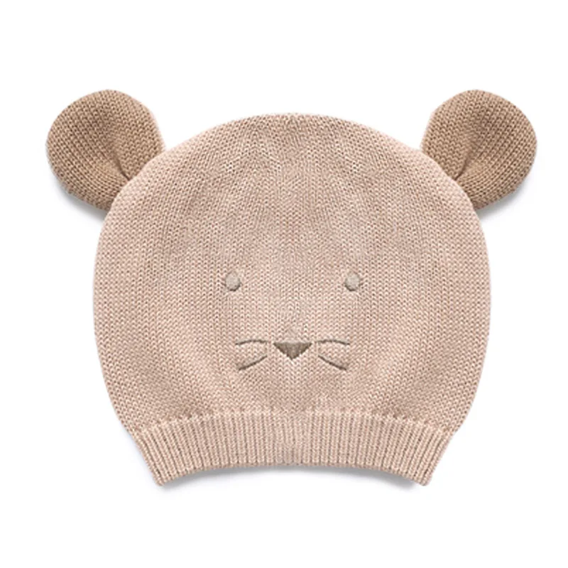 China Manufacturer Custom Print Design Winter Cartoon Knitted Cotton Kids Hat For Boy Girl Bucket Baby Sun Hat Baby Hats