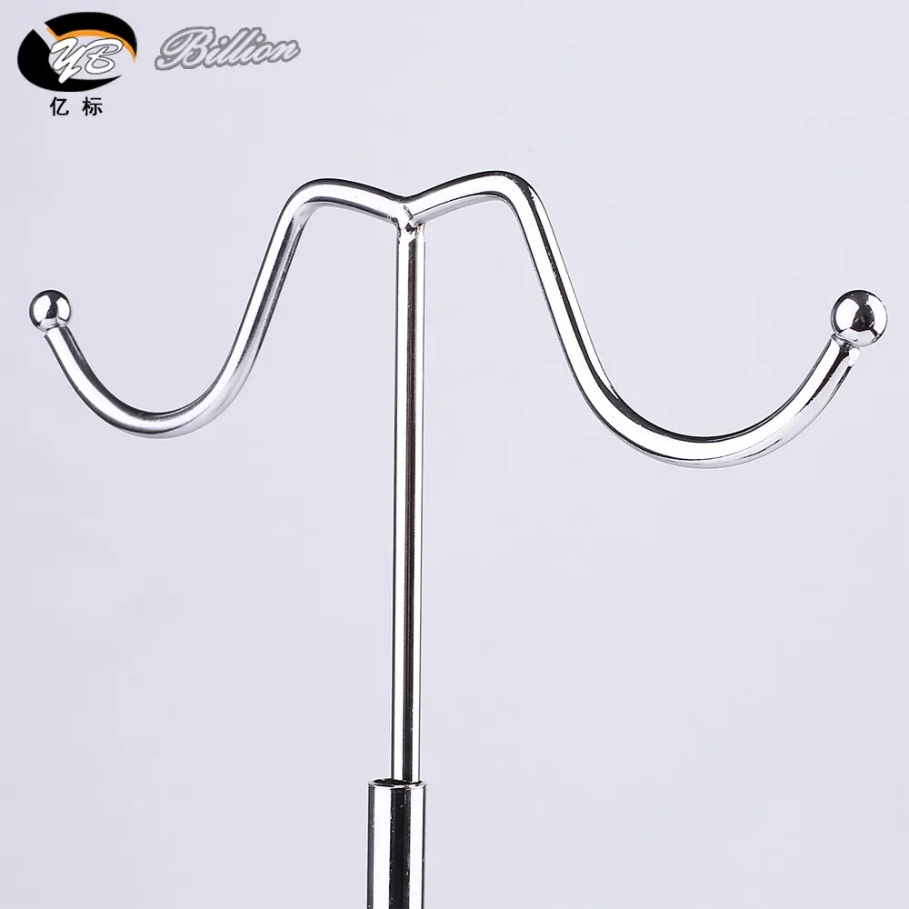 Factory Adjustable Double Hooks Rack Women Bag Metal Handbag Hook Stand