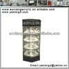 With LED spotlights Rotating Hexagon Acrylic Jewelry Display