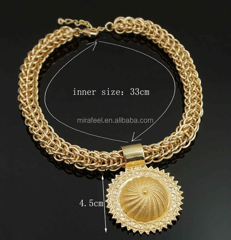 Cj674 Wholesale New Designs African Jewelry Set Solid Gold Jewelry