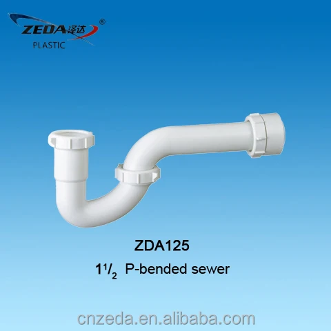 
Sink waste drain pipe,Plumbing Trap,P-bended sewer 