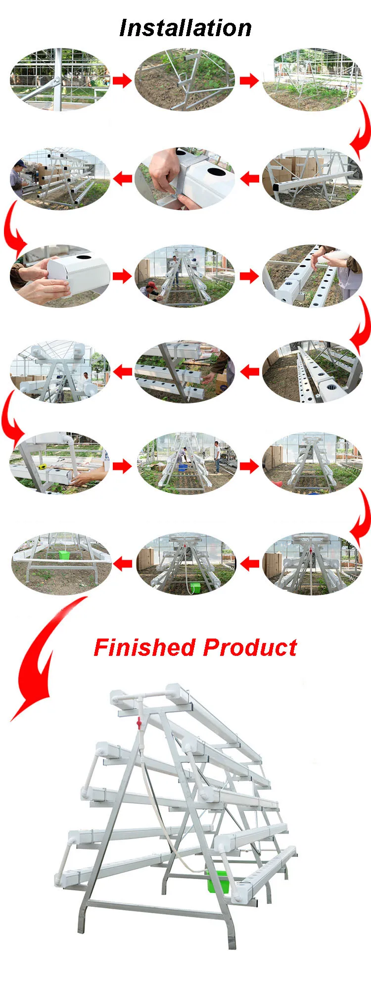 Homemade Vertical Aframe Hydroponic System/ Indoor Hydroponic