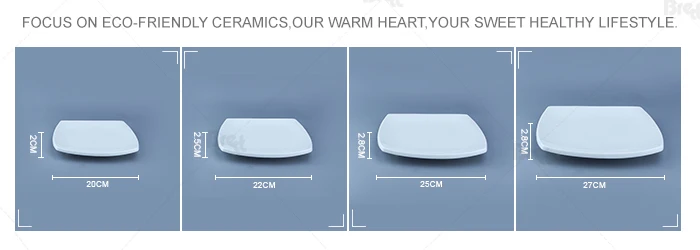 Japanese Restaurant White Teppanyaki Plate Ceramic Plates Dishes