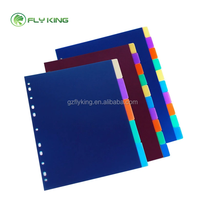 A4 A5 Plastic File Dividers For Folder Pp Plastic Dividers View