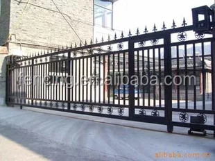 Wrought Iron,Steel Art Automatic Sliding Gate Or Door For Sale - Buy ...
