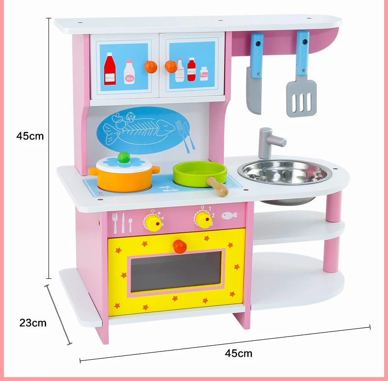 assembled play kitchen