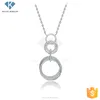 Rings custom cz necklace designs silver jeweleries for women
