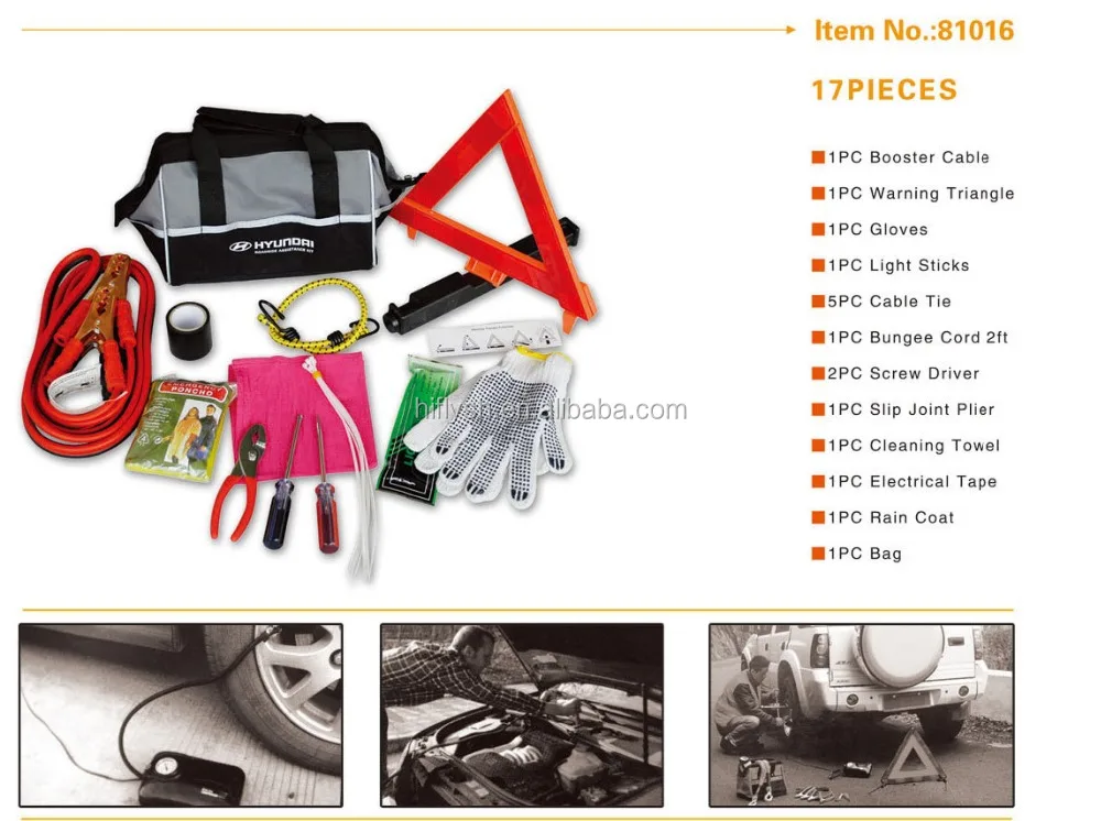 Hfnt403(03) New Portable Car Emergency Kit Outdoor Emergency Tool Car