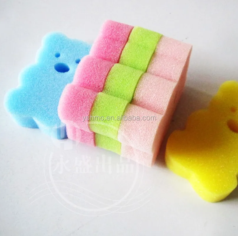 Little Bear Shaped Colorful Baby Body Bath Sponge Buy Little Bear Shaped Sponge,Baby Sponge