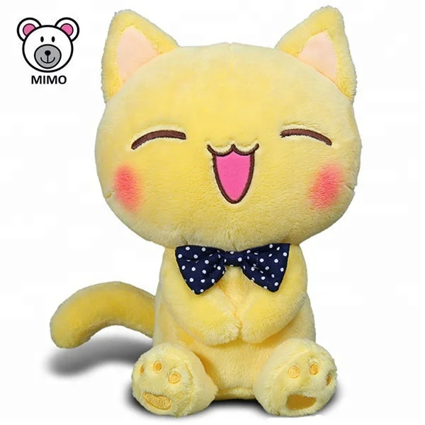 yellow cat stuffed animal