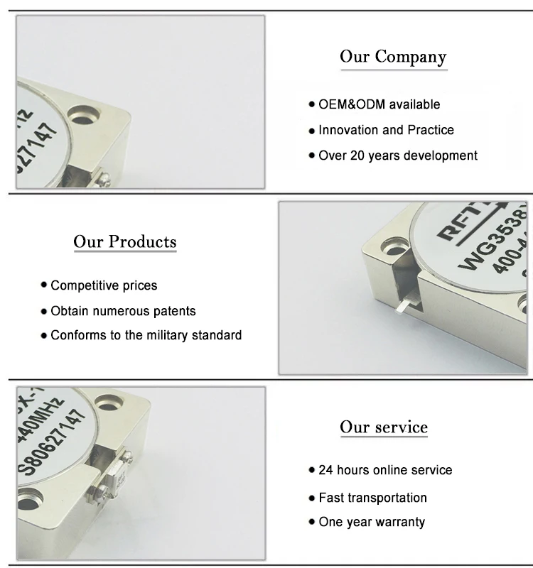 30Mhz to 50GHz drop in circulator and isolator