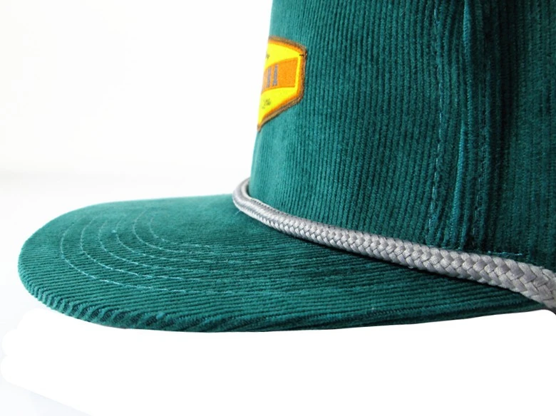 Download Wholesale Green Custom Corduroy Cap Snapback Hat With Rope - Buy Corduroy Snapback Hat Wholesale ...