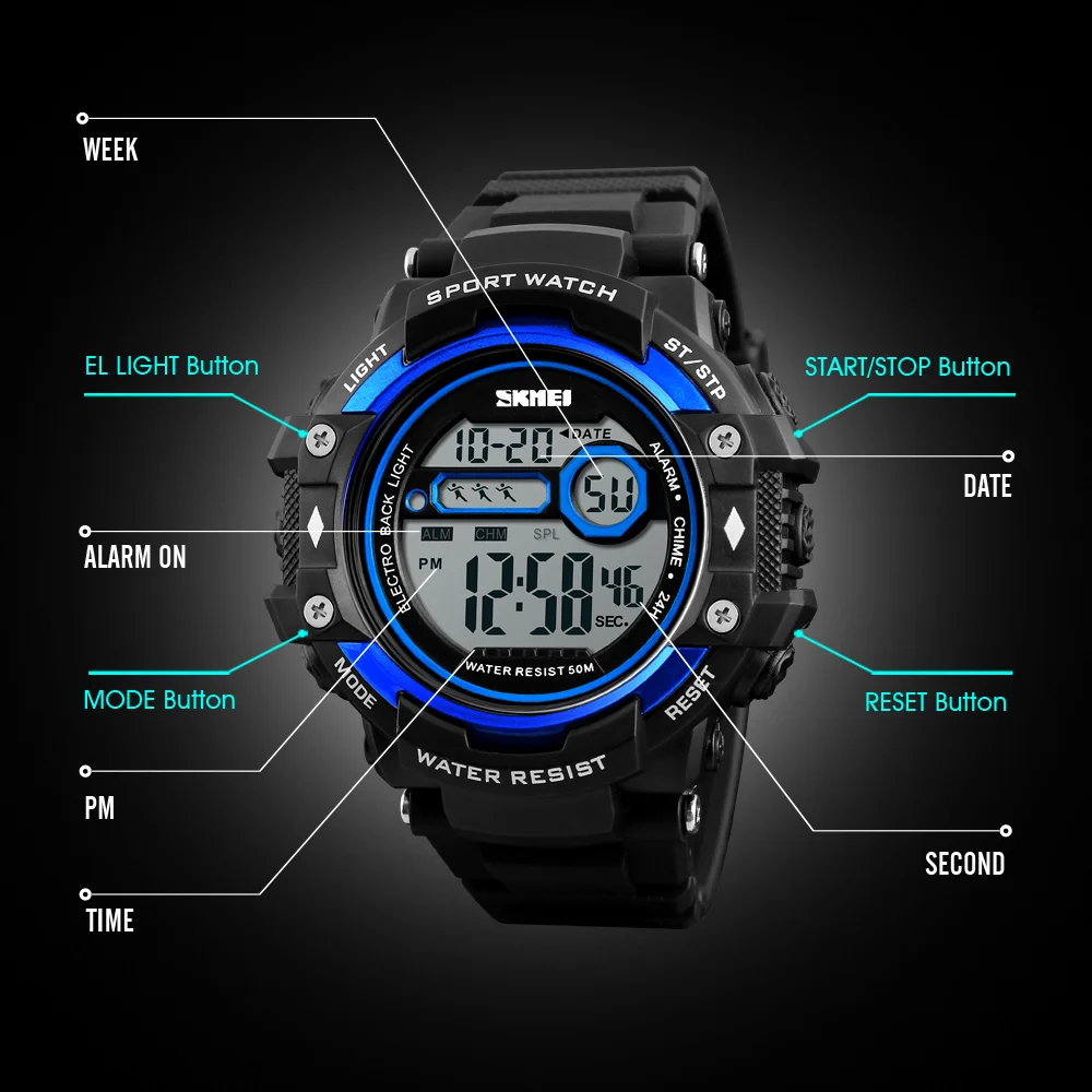 Skmei 1325 High Quality Mens Watches Skmei Fashion Watch Instruction ...