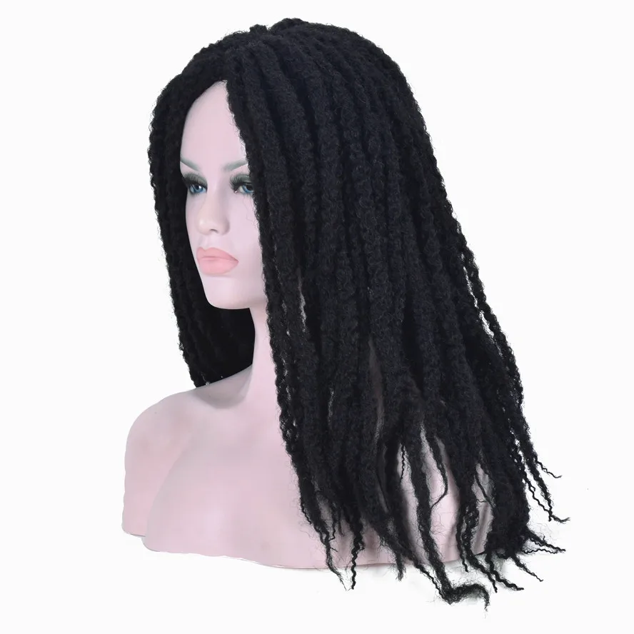 Strongbeauty Dredy Volosy Chernye Korichnevye Ombre Sinteticheskie Afrikanskie Kosy Pariki Wigs For Blacks Wigs For Black Womenwig Wig Aliekspress