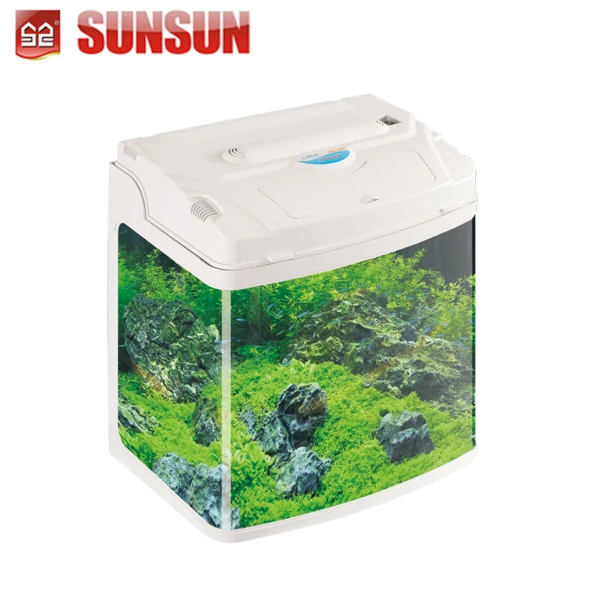 Sunsun Gs,Ce Decorative Mini Glass Aquarium Tank View Aquarium With T5