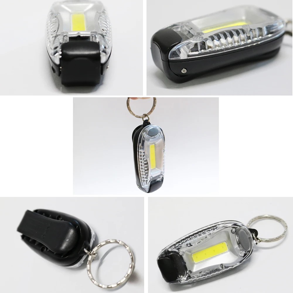 Merchandising Promotional Gift Custom Mini COB LED Keychain Torch With Chip details