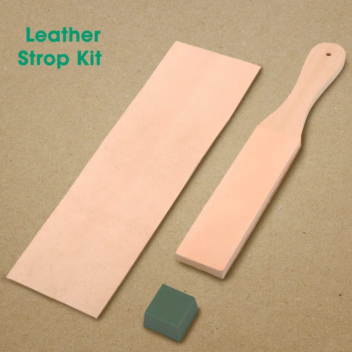 Leather strop Sharpening leather honing strop kit 3 x 8 Inch stropping leather