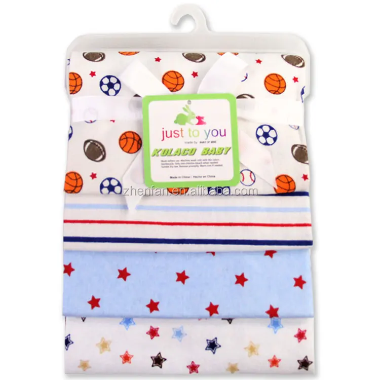 76*76cm 100 Cotton Newborn Baby Receiving Blankets With Silk Ribbon