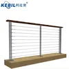 50mm square cable railing post stainless steel wire tighten device for indoor stair railings