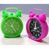 Custom design silicone quartz mini house shape table alarm clock case