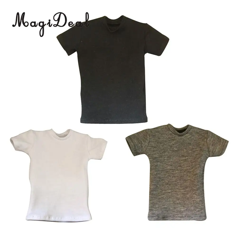 1:12 Long Sleeve T-shirt Garment Clothes Fit 6/" Male Soldier Action Figure Body