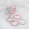 20PCS Glitter Bling hair cord Accessories Plastic Elastics women Hair Coil Rings hair bands