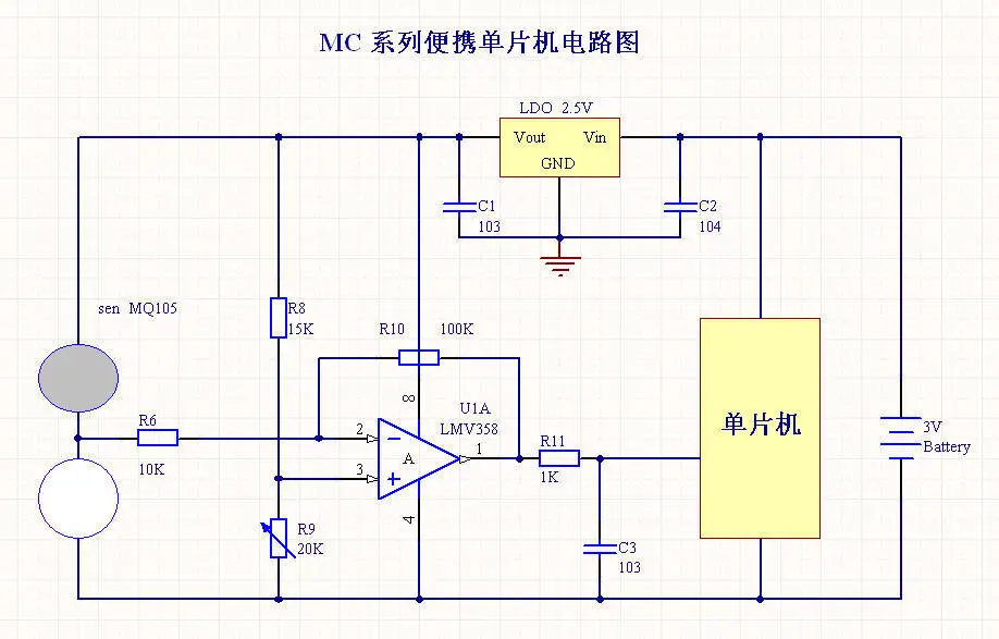 Catalytic combustion type combustible gas sensor Winsen MC105