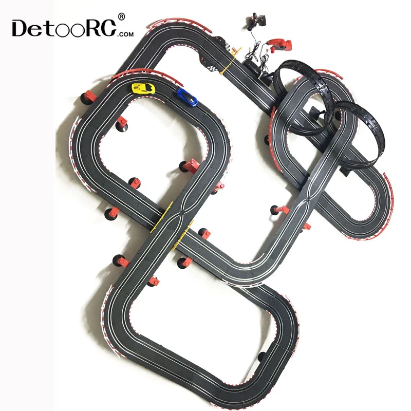 Plastic Electric Racing Sets Huge Race Track Led Light Track Slot Car