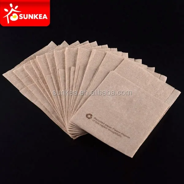 100% biodegradable large printed paper napkin, white napkins