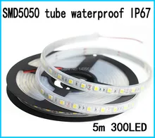 5m/lot 5050 LED strip Silicone Tube water proof IP6760 leds/m DC12V flexible light Warm White,White,Green,Blue,Red,RGB